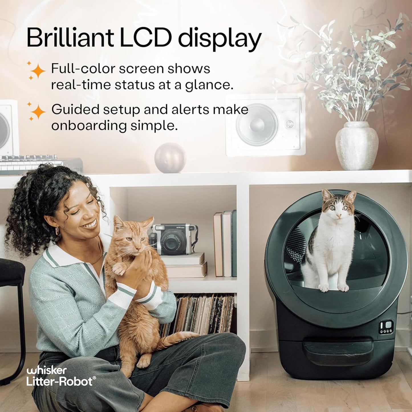 Litter-Robot Evo by Whisker, Black - Automatic Self-Cleaning Cat Litter Box