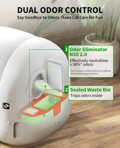 Petkit PuraMax 2 Automatic Self-Cleaning Cat Litter Box, App Control Automatic Litter Box