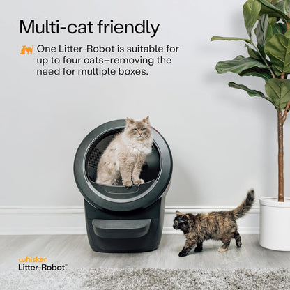 Litter-Robot 4 Supply & Accessory Bundle by Whisker, Black - Automatic