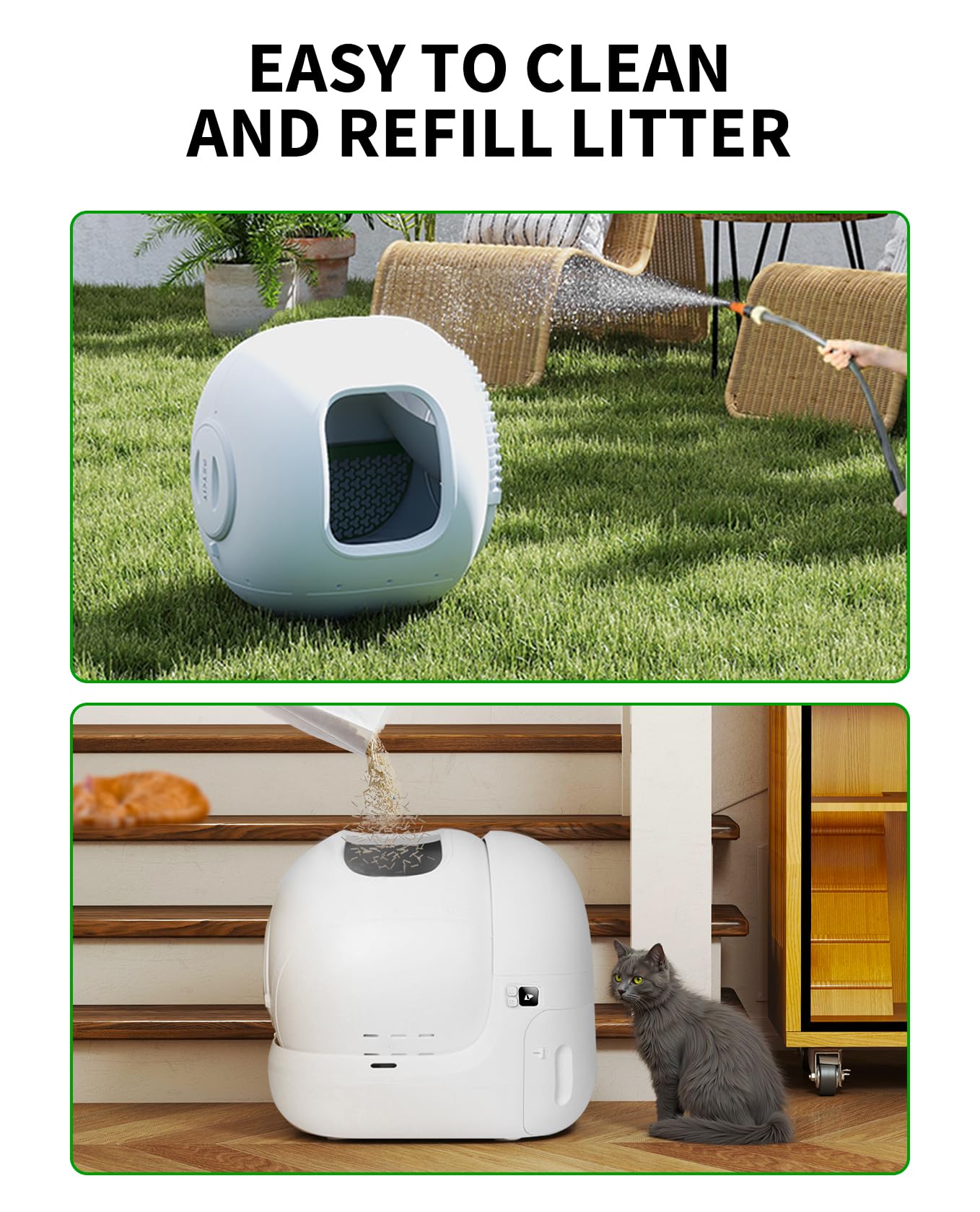 Petkit PuraMax 2 Automatic Self-Cleaning Cat Litter Box, App Control Automatic Litter Box