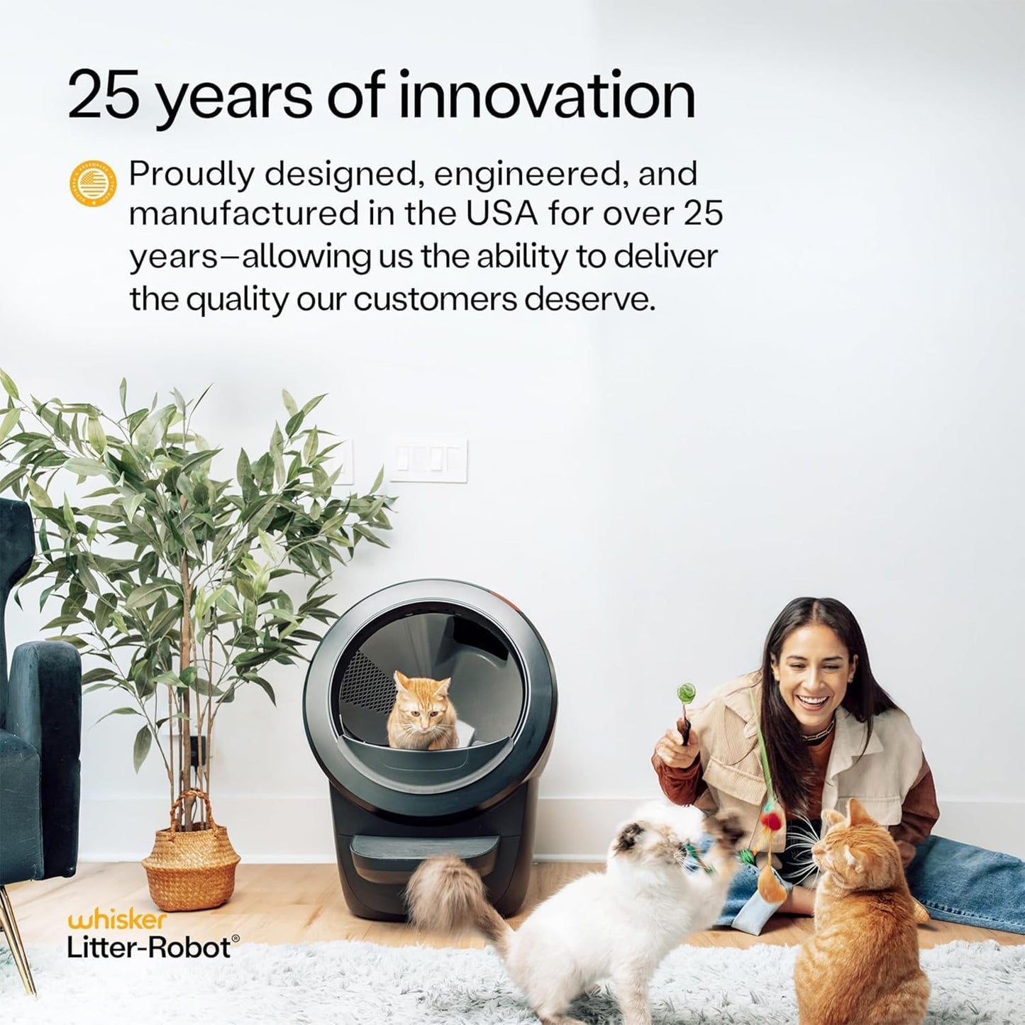 Litter-Robot 4 Supply & Accessory Bundle by Whisker, Black - Automatic