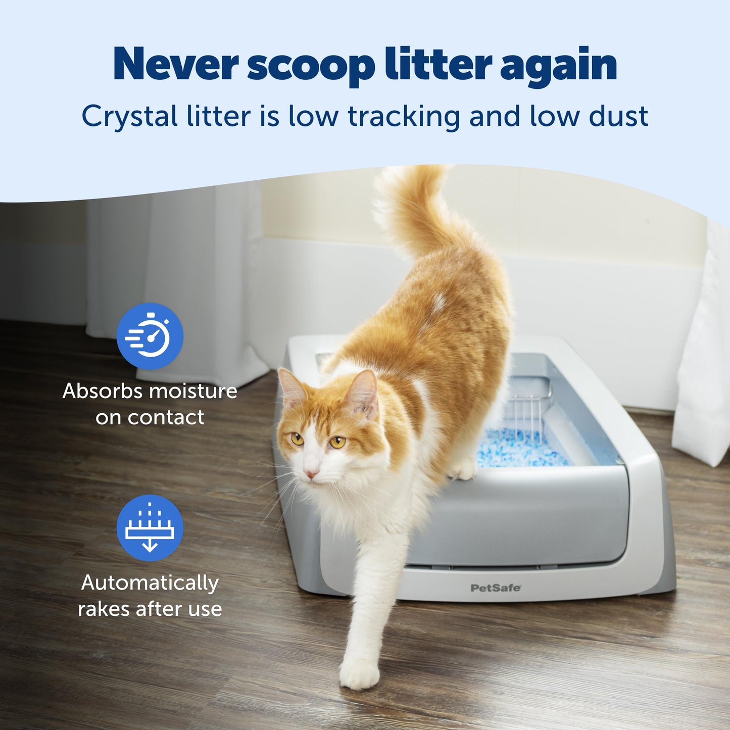 PetSafe ScoopFree Crystal Pro Legacy Self-Cleaning Litter Box, Uncovered