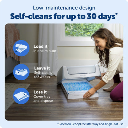 PetSafe ScoopFree Crystal Pro Legacy Self-Cleaning Litter Box, Uncovered