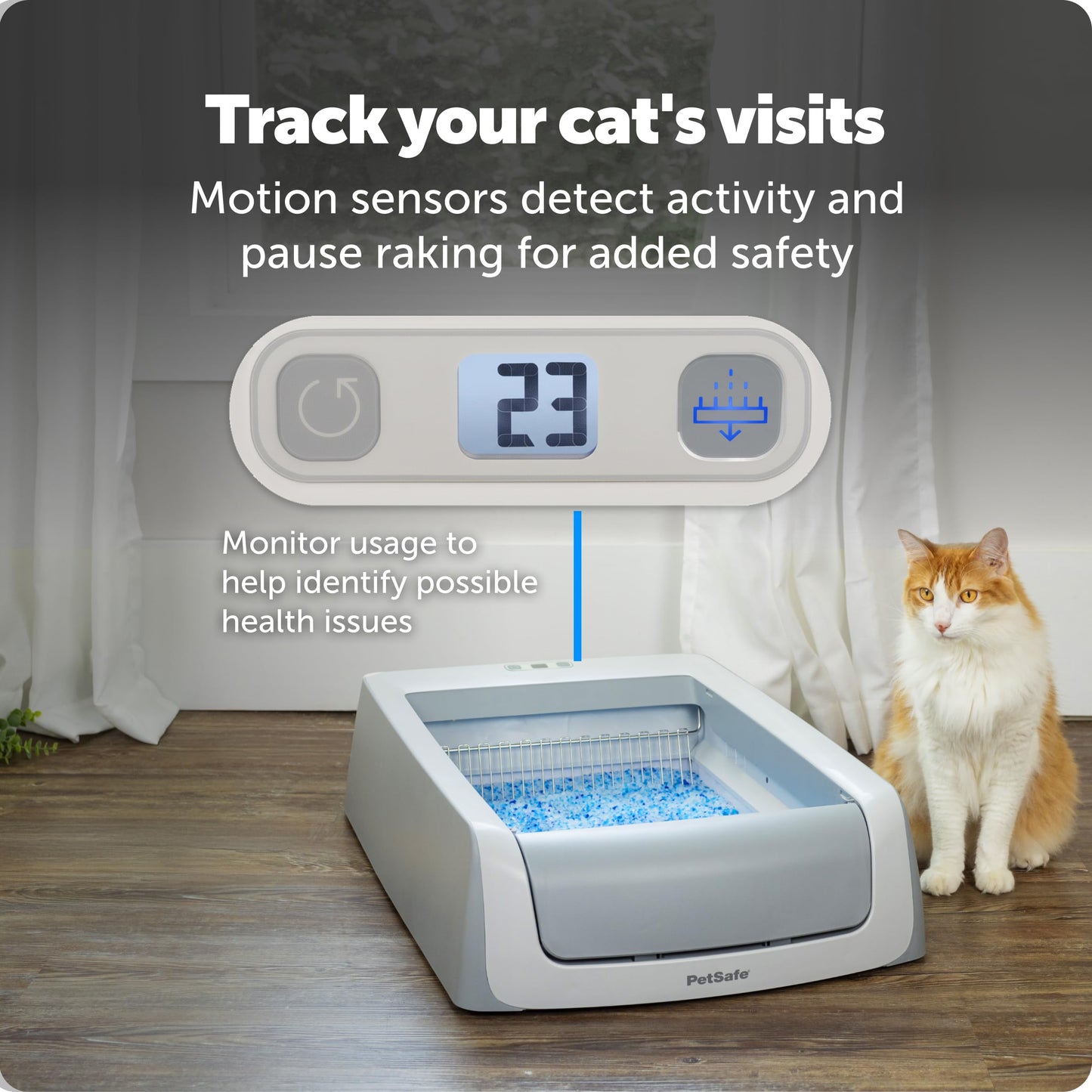 PetSafe ScoopFree Crystal Pro Legacy Self-Cleaning Litter Box, Uncovered