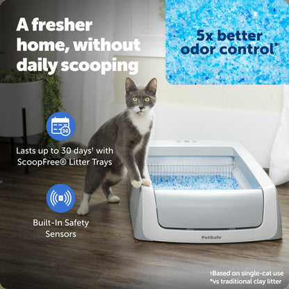 PetSafe ScoopFree Crystal Pro Legacy Self-Cleaning Litter Box, Uncovered